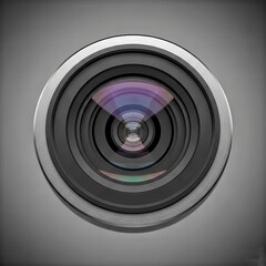 Fototapeta premium Wide Angle Camera Lens Glass Close Up Abstract Photography Technology