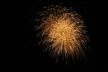 radiant fireworks exploding 