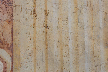 Faded designs on an interior stone wall, Pisa, Italy