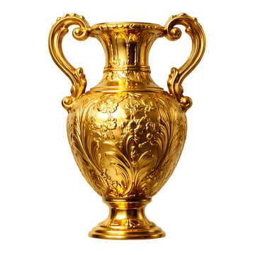Antique Golden Vase Urn
