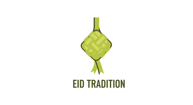 Ketupat Traditional Eid Food Symbol.