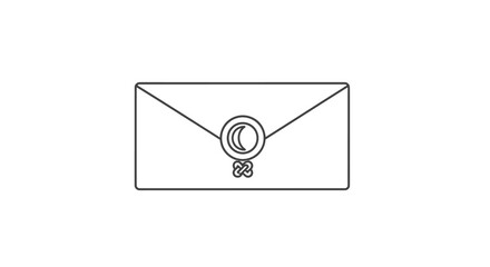 Sealed Envelope with Wax Stamp.