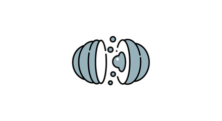 Simple Illustration of a Soap Bubble.