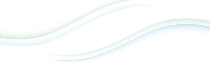 Vector green line background curve element with white space for text and message design, overlapping layers, vector. © Yudi