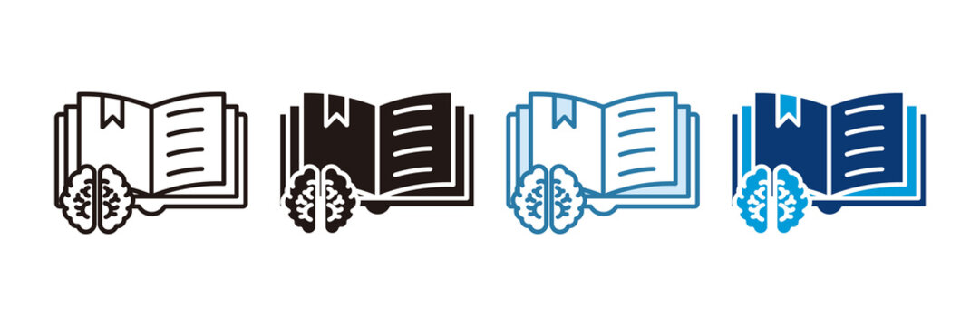 Knowledge Icon Set Multiple Style Collection