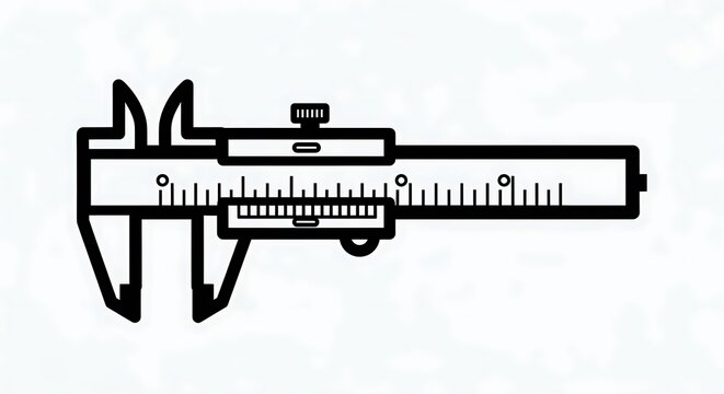 Vernier Caliper Precision Measurement Tool.