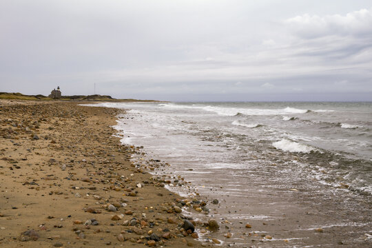The coastline and beaches on Block Island off the coast of Rhode Island.