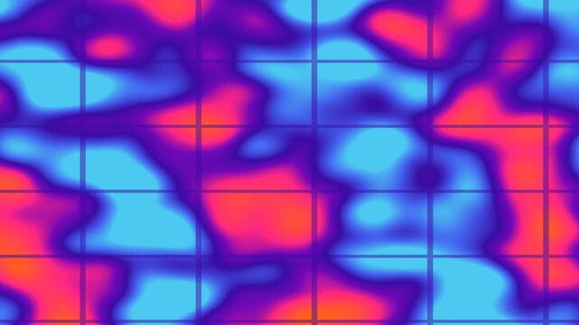 Exploring Colorful Abstract Patterns in a Dynamic Visual Sequence