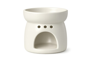 White ceramic aromatherapy diffuser for essential oil