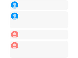 男女ユーザーコメントフレームセット