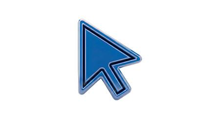 Glossy Blue Mouse Cursor Icon