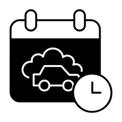 Fototapeta premium Car wash schedule