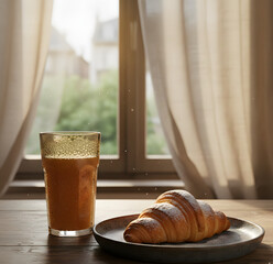 coffee and croissant