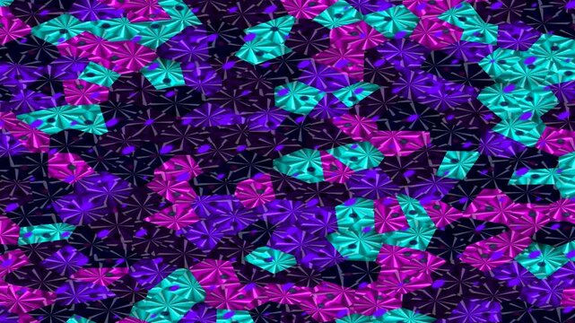 Creating a Dynamic Colorful Pattern Scene for Visual Content