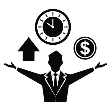 Glyph style viability icon illustrated in vector form, suitable for project assessment themes, innovation analysis and corporate planning graphics