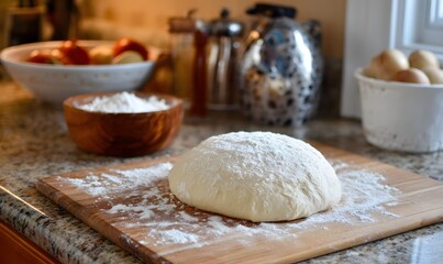 Fototapeta premium Same Day Sourdough Pizza Dough