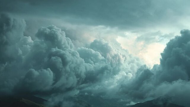 Dramatic stormy clouds landscape background
