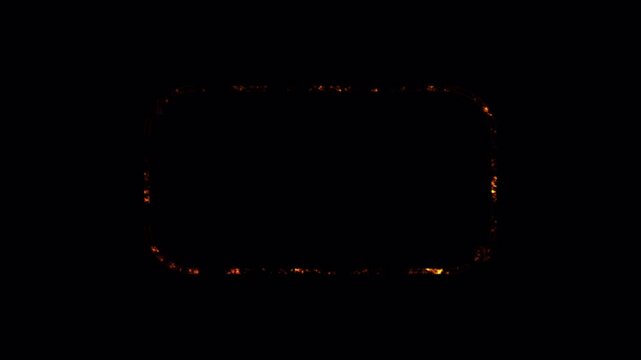 Dark cinematic rectangular  quote frame animation on black background, quote box animation.