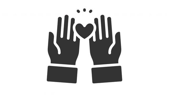 Animated praying icon