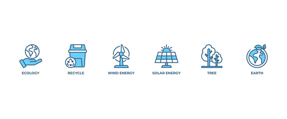 Environment banner web icon vector illustration concept with icon