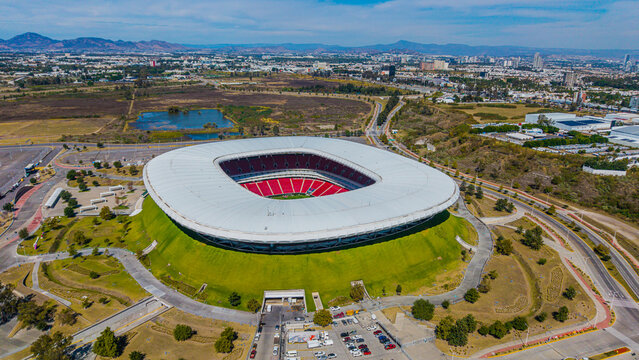 GUADALAJARA, MEXICO - JANUARY 30: Akron Stadium, a venue for the 2026 FIFA World Cup, also known as Chivas Stadium, is a sports venue located in the municipality of Zapopan and the metropolitan area o