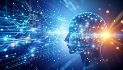 ,Human And AI Collaboration Concept