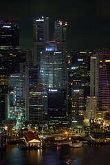 Naklejka premium Skyline Singapur