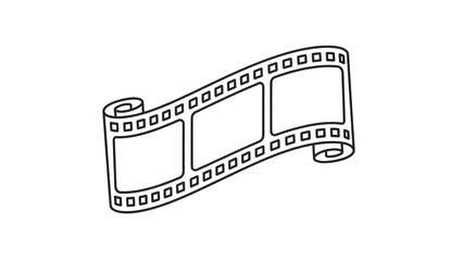 Film strip showing multiple frames and scenes