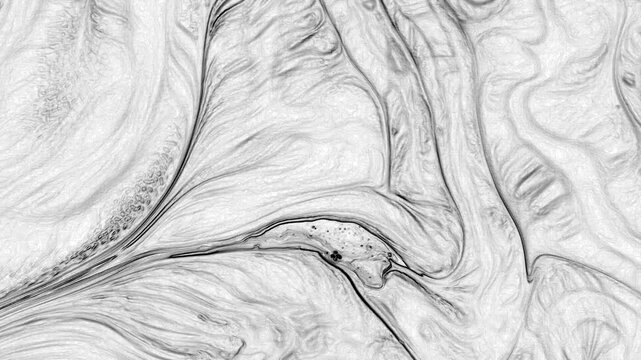 A black and white paint texture focusing on material quality and form, suitable for modern backgrounds and visual projects.