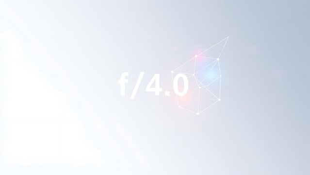 oganesson. Abstract geometric shapes in gradient colors, representing digital network and connectivity. product launch decks, UI/UX mockups, designed for product launches and innovation pitches.