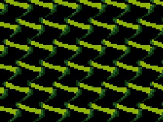 pattern with green and black colors.