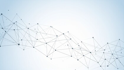 Abstract representation of interconnected nodes and lines in a network formation (1)