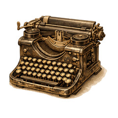old fashioned typewriter