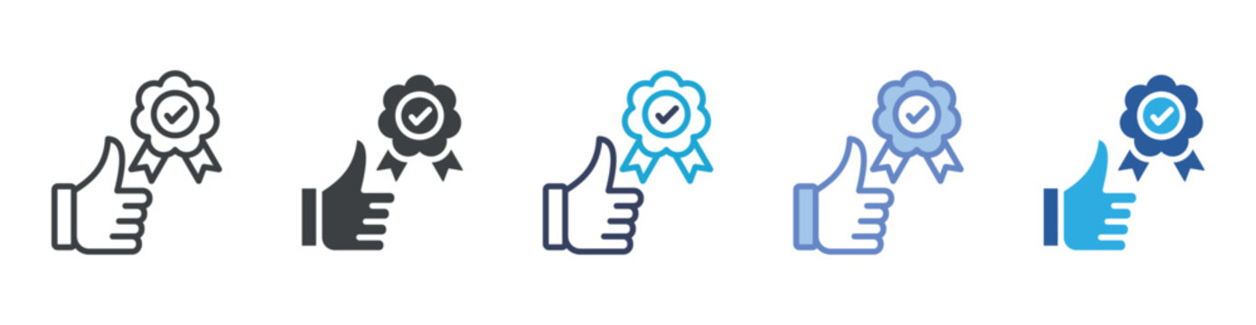 Best Practices icon set multiple style collection