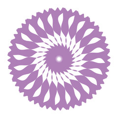 Flower vector icon design Radial Symmetry Art Purple Design Stock Vector