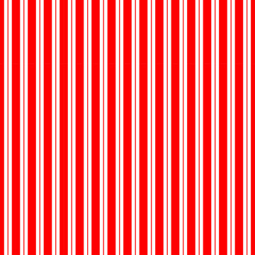 Seamless classic red and white vertical pinstripe pattern