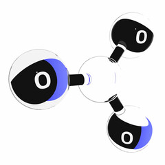 black and white robot