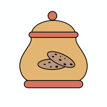 illustration of a cookie jar