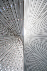 The Light and Shadow Nautilus art structure outside The Ring Shopping Mall in Chongqing, China.