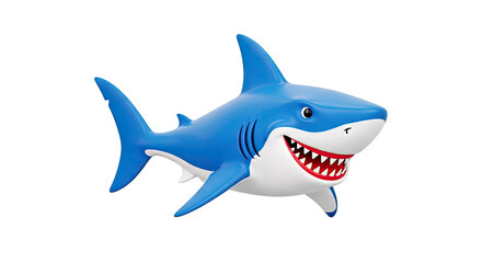 Fototapeta premium 3D Cartoon Shark