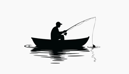 fishing boat silhouette
