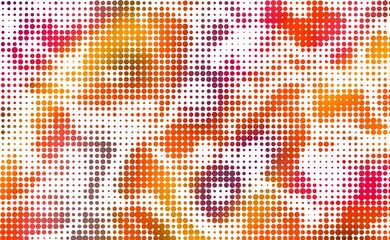 Orange purple halftone overlay pattern background printing raster Grunge Dotted illustration Abstract illustration texture of dots gradient texture Vanishing polka dot Repeating dots grad