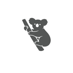Koala logo vector icon silhouette illustration. © Apparel Design