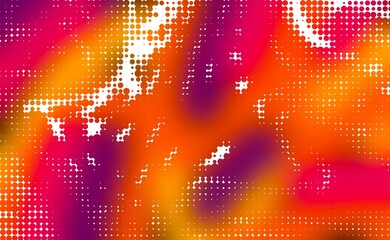 Orange purple halftone overlay pattern background printing raster Grunge Dotted illustration Abstract illustration texture of dots gradient texture Vanishing polka dot Repeating dots grad