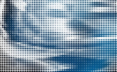 Blue halftone overlay pattern background printing raster Grunge Dotted illustration Abstract illustration texture of dots gradient texture Vanishing polka dot Repeating dots grad