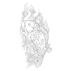 Obraz premium Japanese Koi Fish Art