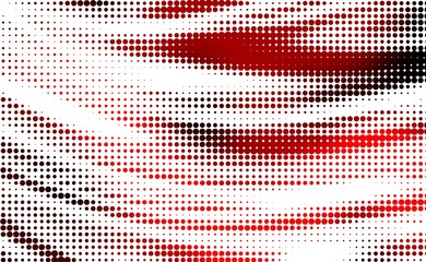 Red halftone overlay pattern background printing raster Grunge Dotted illustration Abstract illustration texture of dots gradient texture Vanishing polka dot Repeating dots grad