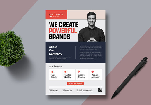 Digital Marketing Flyer Layout