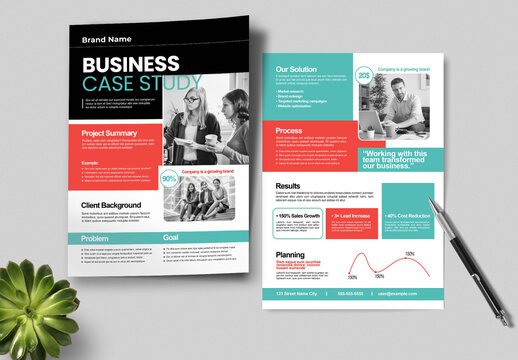 Professional Corporate Case Study Report Template
