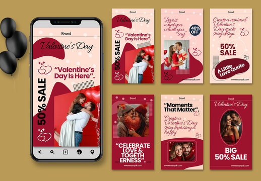 Valentine Day Sale Social Media Post Design